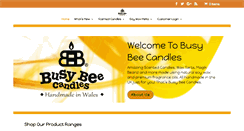 Desktop Screenshot of busybeecandles.co.uk